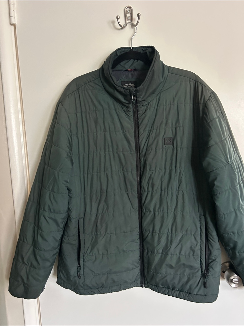 Billabong Men's Quilted Puffer Jacket - Dark Green